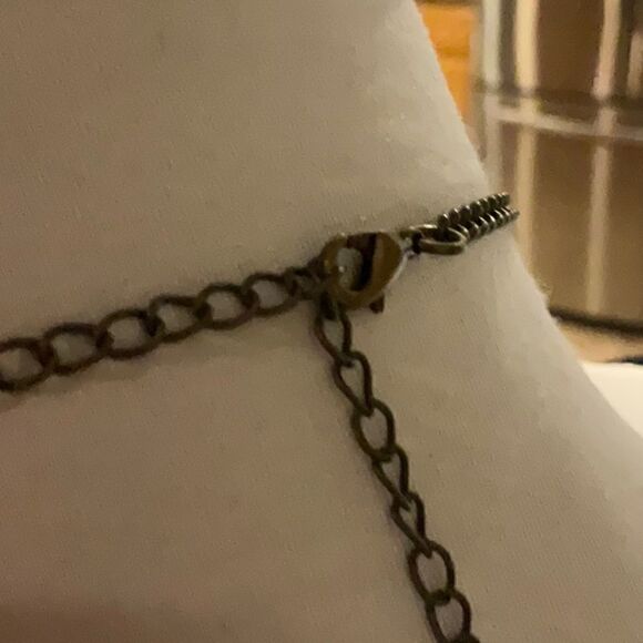 Vintage Leather Fringe Necklace - Picture 3 of 3